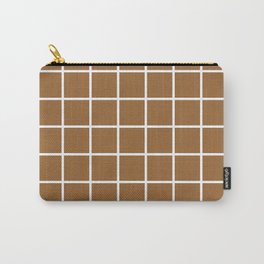 brown cube Carry-All Pouch