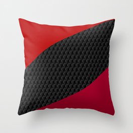 Luxurious Red and Black Background Throw Pillow