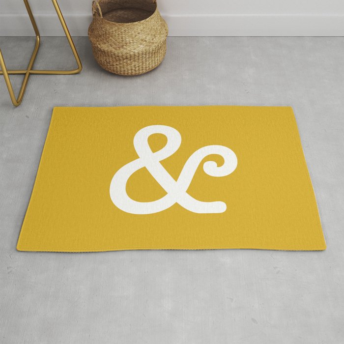 Ampersand Mustard Rug