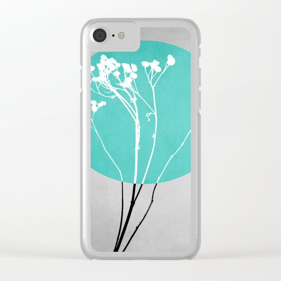 Abstract Flowers 1 Clear iPhone Case