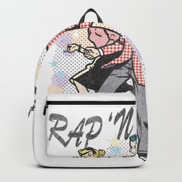Rap "N Roll Backpack | Rap, Funny, Couple, Typography, Boy, Pattern, Teens, Dancing, Cool, Girl 