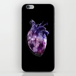 polygon heart // the universe within iPhone Skin