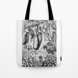Carnivorous Plants Vintage Illustration Tote Bag
