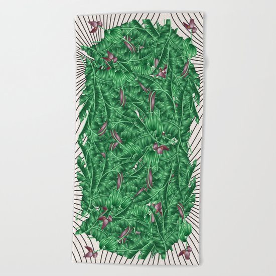 tropical nature Beach Towel