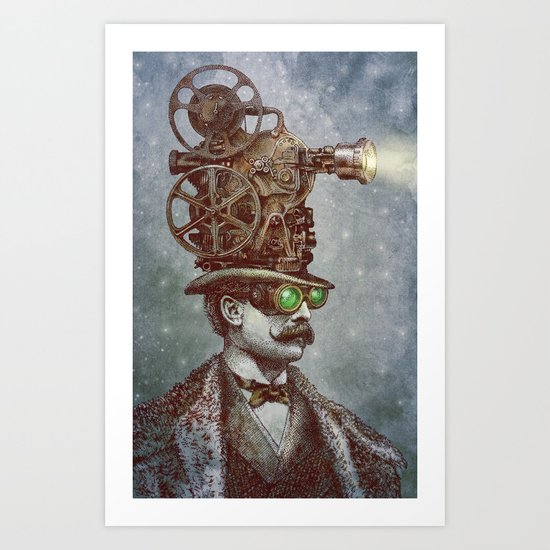 The Projectionist (colour option) Art Print