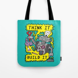 Think Build Robot Tote Bag
