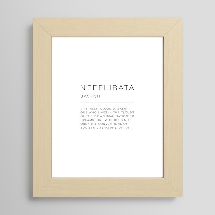 Nefelibata Definition Art Print for Sale by wisemagpie