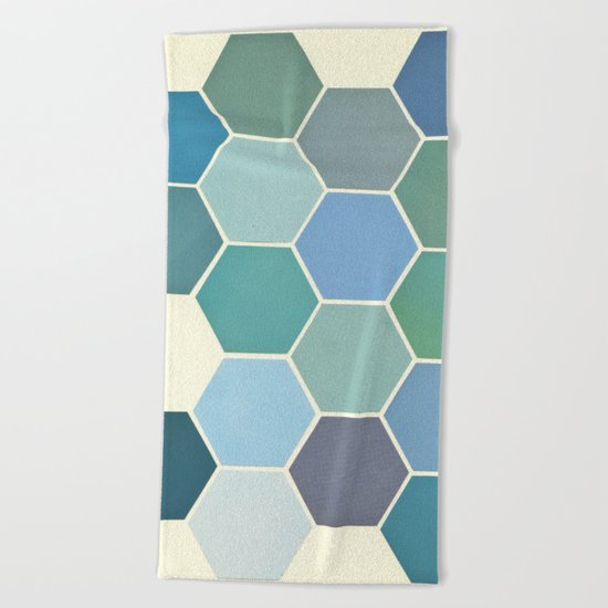 Shades of Blue Beach Towel