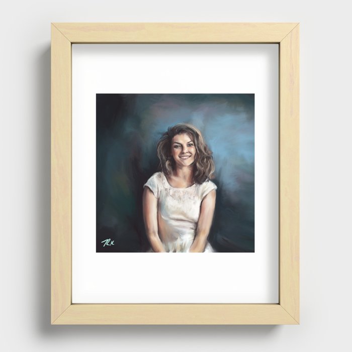 Oil Portrait Recessed Framed Print