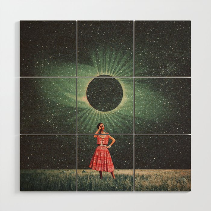 Total Eclipse of You Wood Wall Art