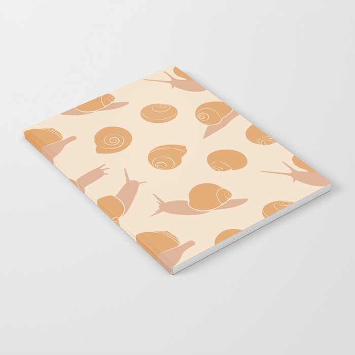 Retro Snail Pattern Notebook