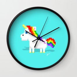 Sassy Unicorn Wall Clock | Graphic Design, Illustration, Digital, Pop Art 