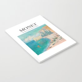 Monet - The Beach and the Falaise d'Amont Notebook