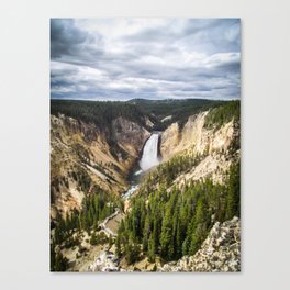 Yellowstone Lower Falls Waterfall Canvas Print