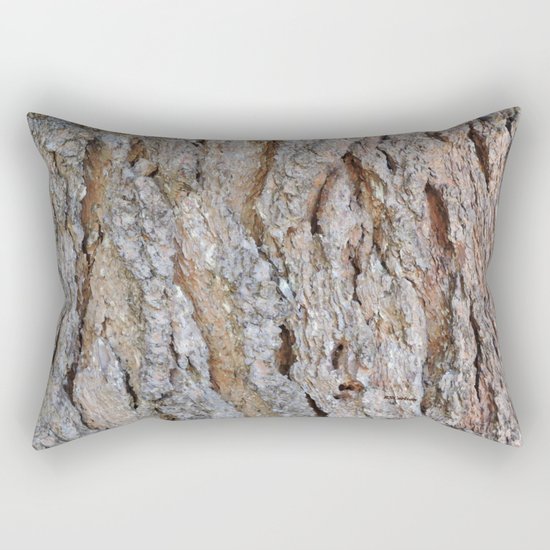 TEXTURES -- Big Cone Pine Bark Rectangular Pillow
