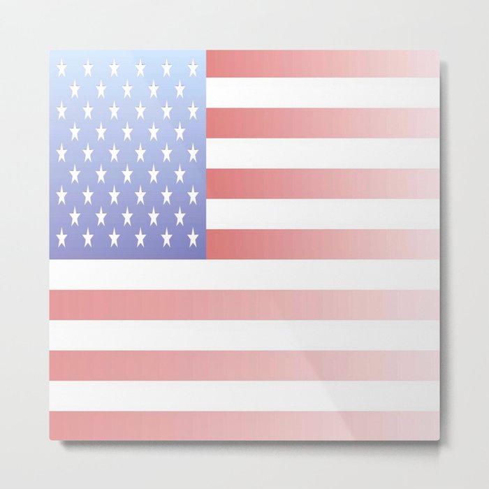flag of the usa - with color gradient Metal Print