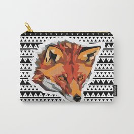 Geometric Fox Carry-All Pouch