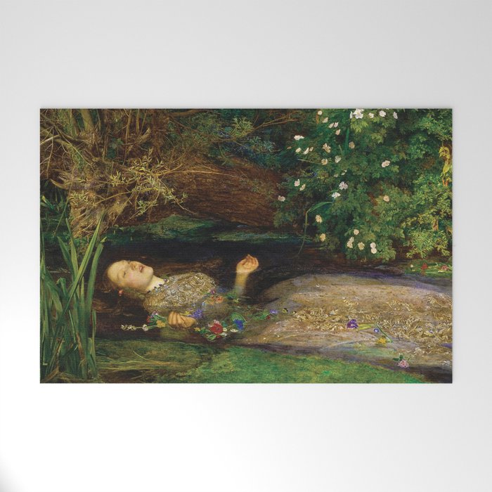 Ophelia, Painting, Sir John Everett Millais Welcome Mat