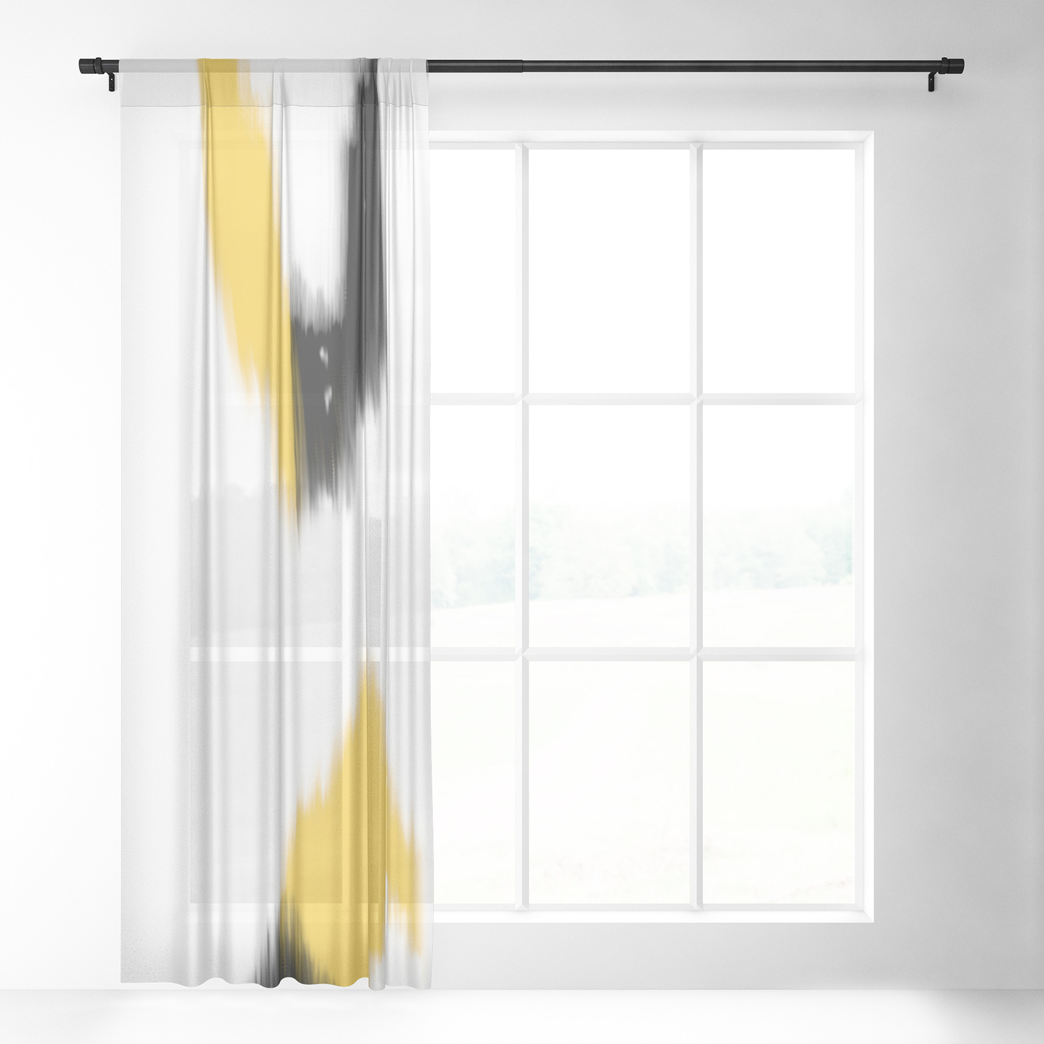 Rise And Fall Sheer Curtain By Laec Society6