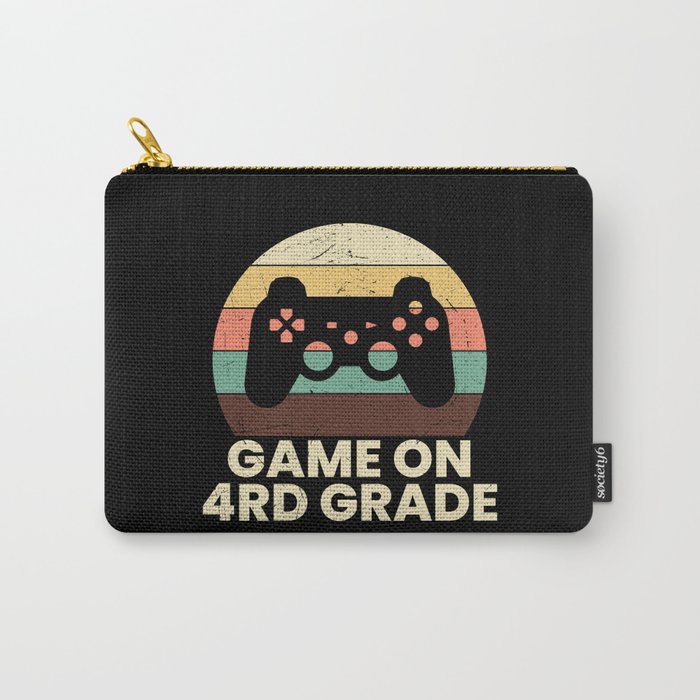Game On 4th Grade Retro School Carry-All Pouch