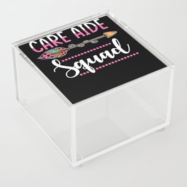 Care Aide Squad Care Aide Women Team Acrylic Box