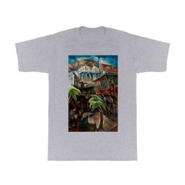 Botanical Gardens of Georgia (Tbilissi) landscape cityscape painting by Vera Rockline T Shirt