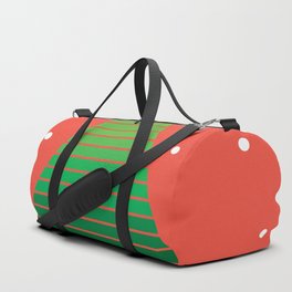 Christmas greeting card with stylized Christmas tree Duffle Bag
