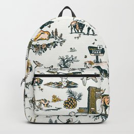 Yellowstone National Park Travel Pattern Design Backpack