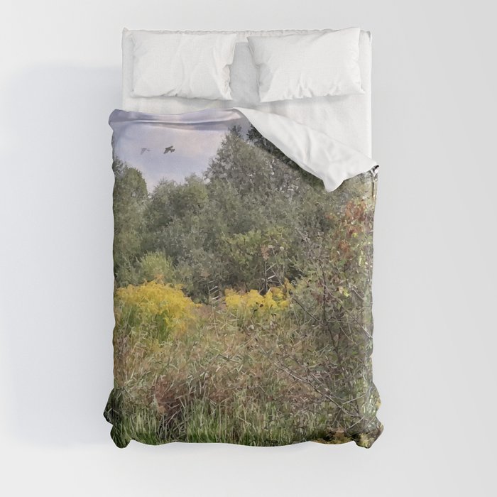 To the ponds Duvet Cover