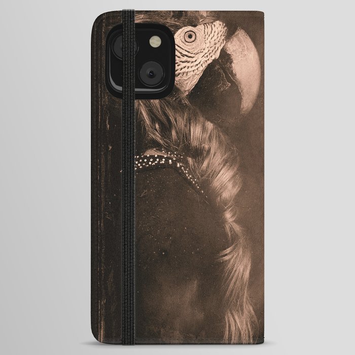 Victorian Bird Lady  iPhone Wallet Case