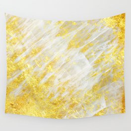 Gold Encapsulated Crystal Wall Tapestry