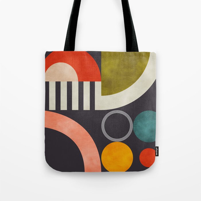 mid century bauhaus geometry abstract 2020 3 Tote Bag