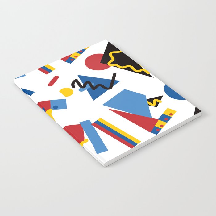 Postmodern Primary Color Party Decorations Notebook By