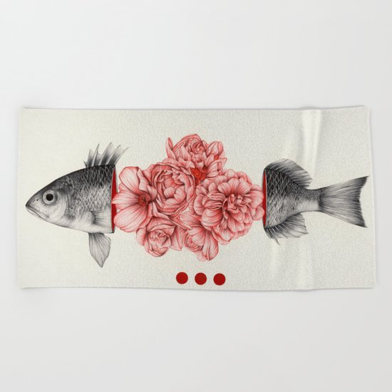 To Bloom Not Bleed Beach Towel