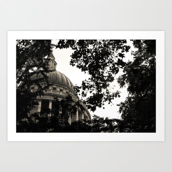 St Paul's Cathedral B&W Alt Art Print