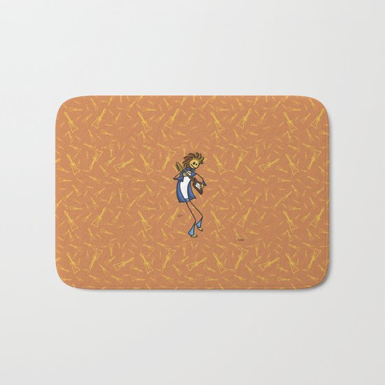 Guitarist funny Bath Mat