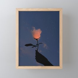Cloud rose Framed Mini Art Print