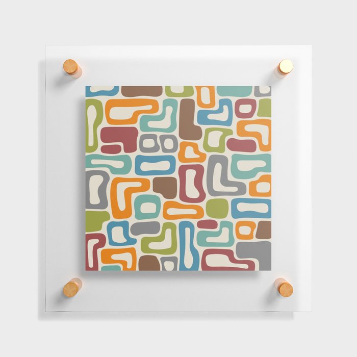 Retro Mid Century Modern Abstract composition 457 Floating Acrylic Print