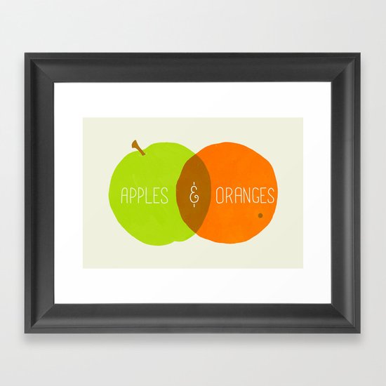 The Comparison Framed Art Print