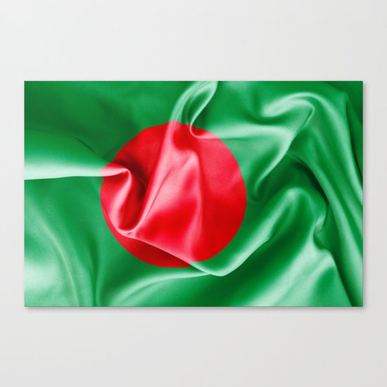 Bangladesh Flag Canvas Print