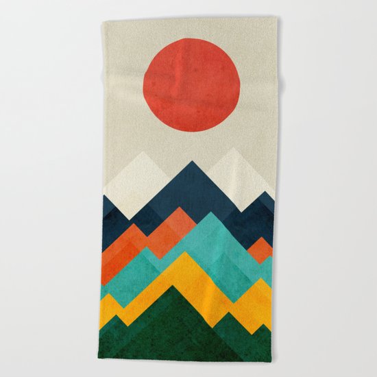 The hills are alive Beach Towel