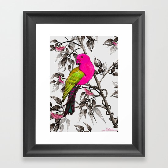 King Parrot Framed Art Print