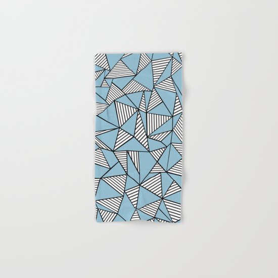 Ab Blocks Blue #2 Hand & Bath Towel