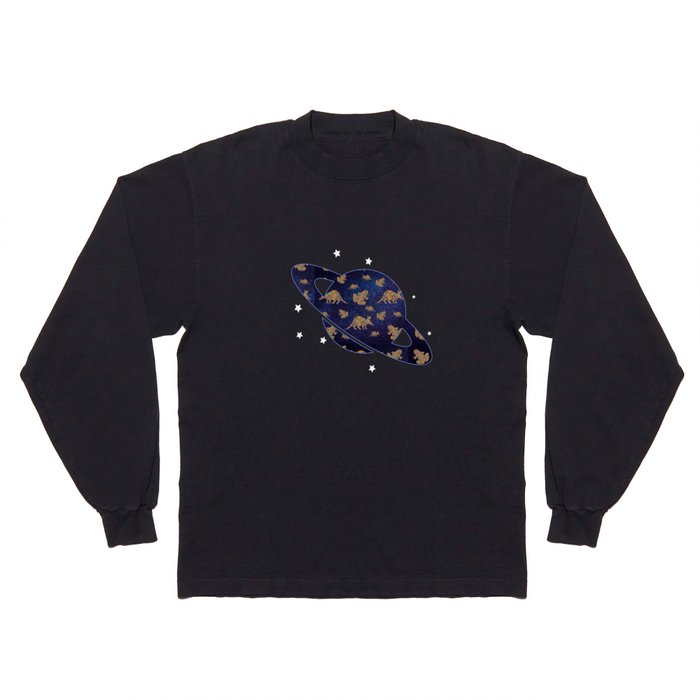Hippie Aardvarks and Frogs in Outer Space Long Sleeve T Shirt