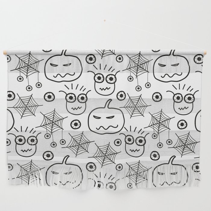Halloween Pattern Background Wall Hanging