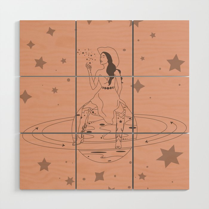 Janet From Another Planet Wood Wall Art