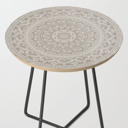 Mandala - Taupe Side Table