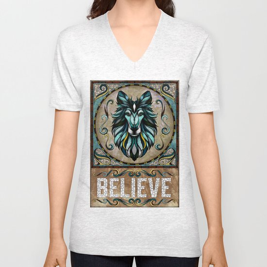 Believe Unisex V-Neck