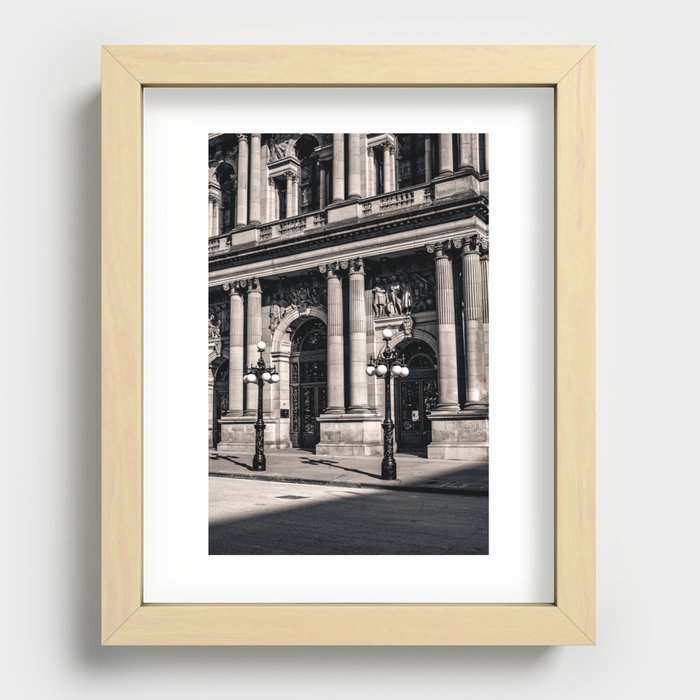 Black and White Architecture Recessed Framed Print