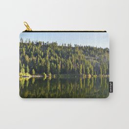 Morning at the Lake Carry-All Pouch | Tree, Trees, Lake, Oregon, Water, Pnw, Landscape, Morning, Sun, Photo 